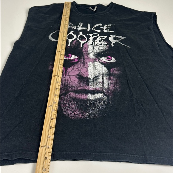 Alice Cooper Sleeveless Shirt - Y2K Rock Concert Graphic Tee - Size XL - Picture 7 of 8